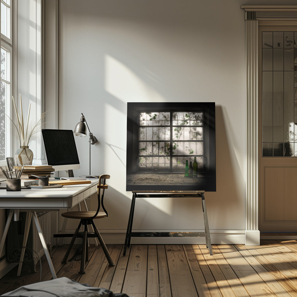 Stillleben mit Glasflasche | Leinwand-Bilder
