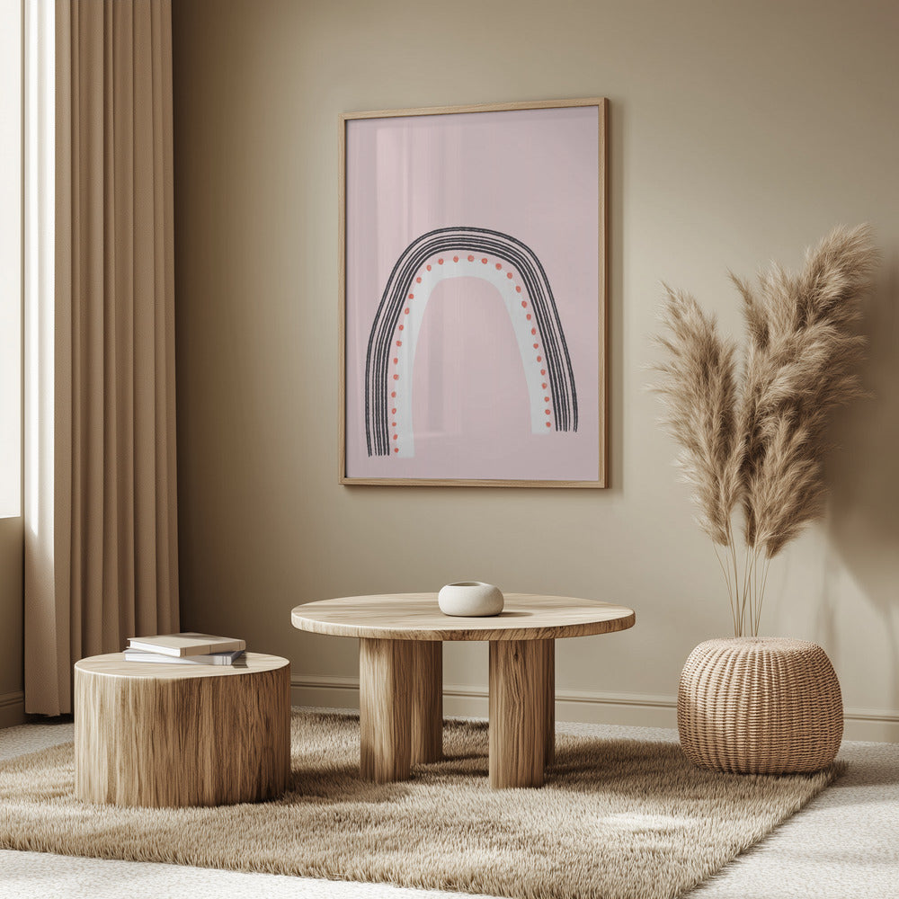 Arch with Black Lines | Poster