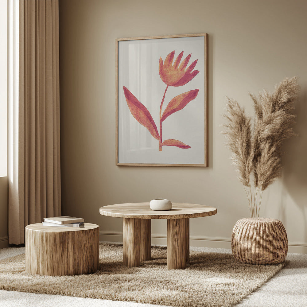 Linoleumsnitt / Viva Magenta | Poster