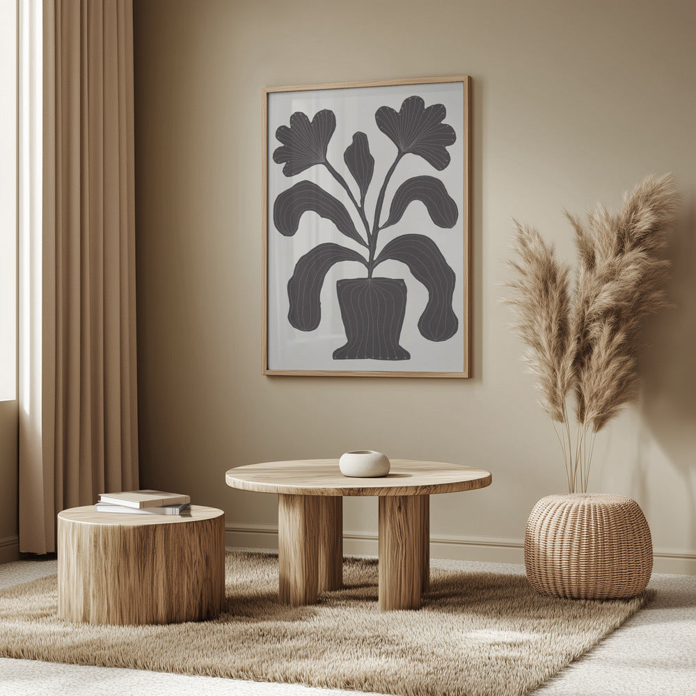 Linocut Flowers #2 | Poster