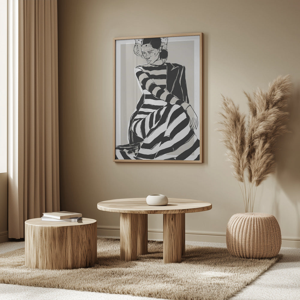 Striped Dress | Poster