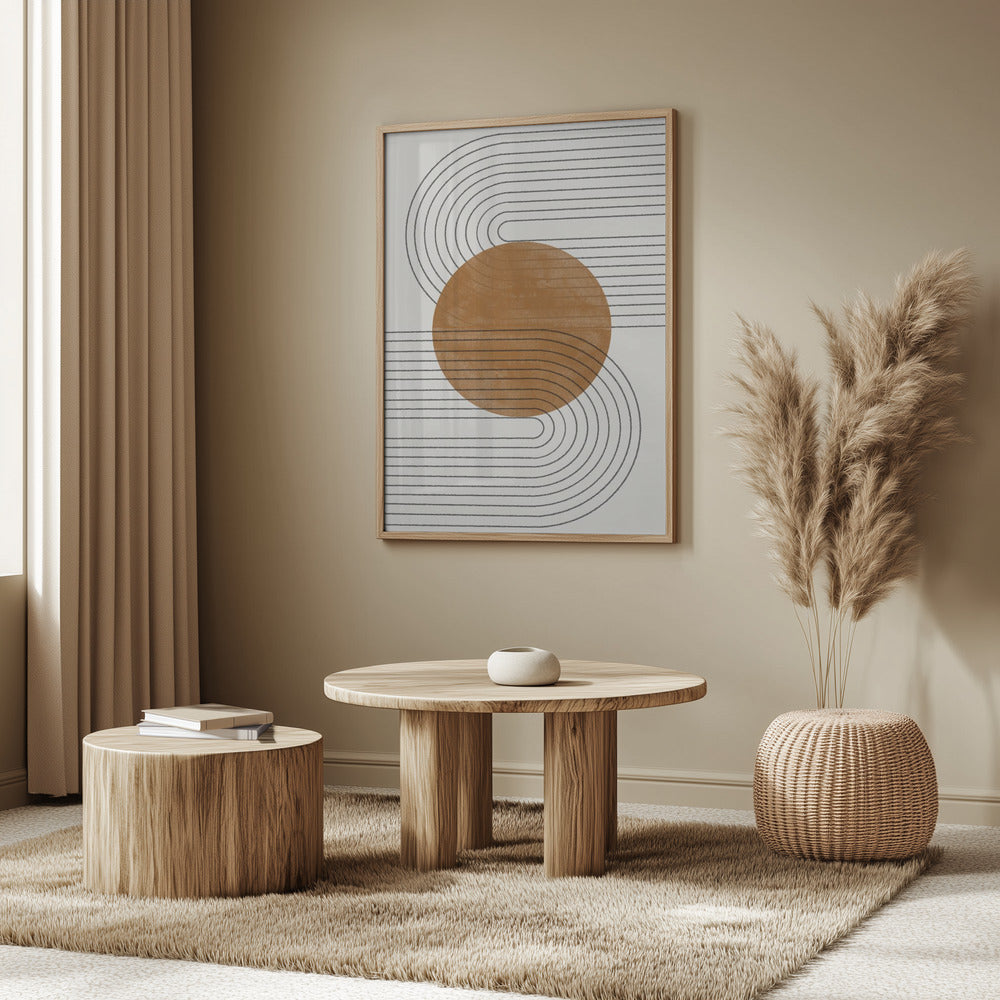 Equilibrio Beige y Marrón No.3 | Posters - Impresiones de Arte