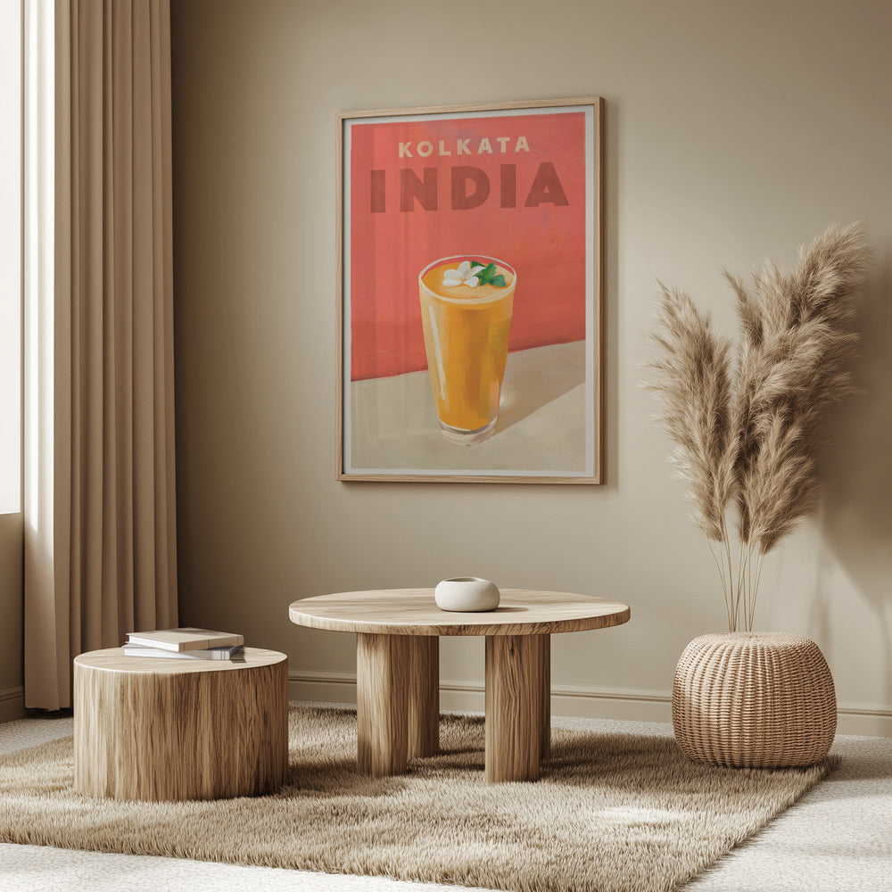 Travel Poster Cocktail Kolkata India | Poster