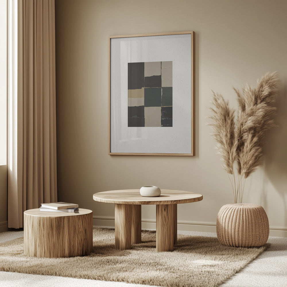Texturerat rutnät med harmoni | Poster