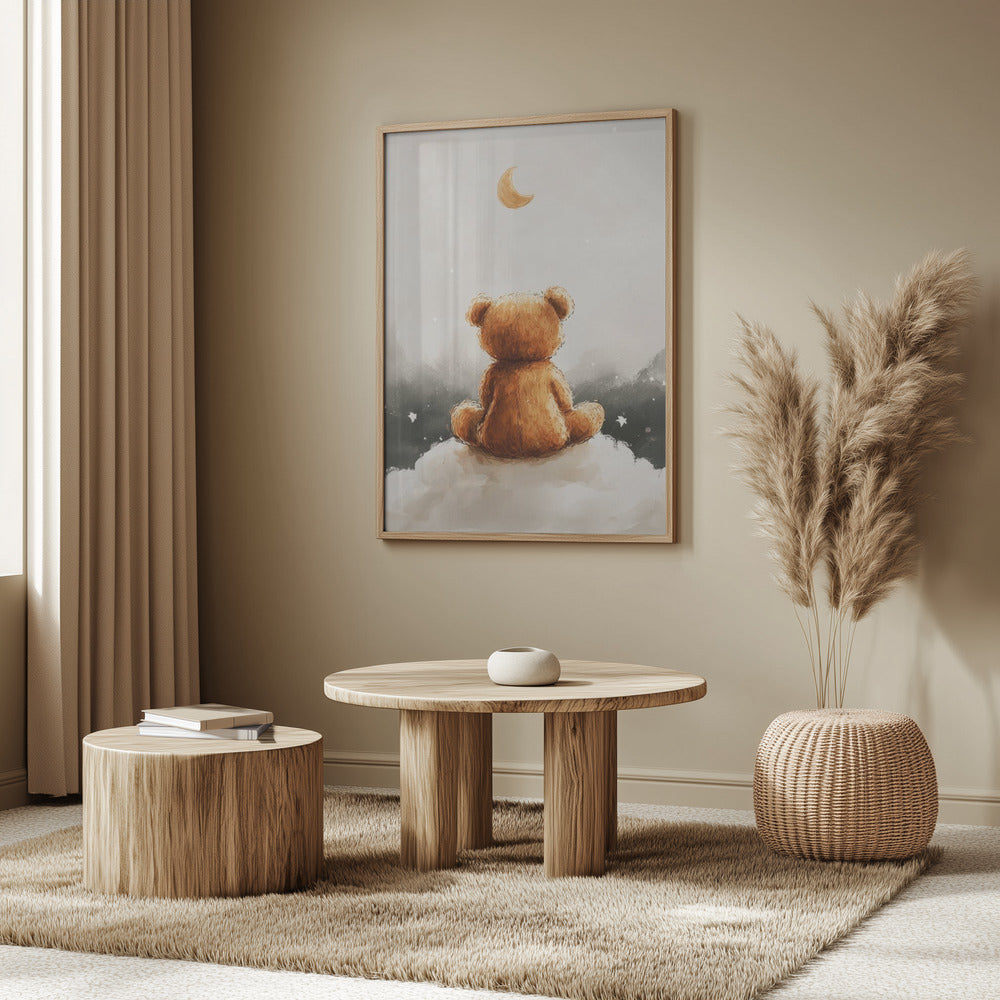 Moonlit Bear Dreams | Poster