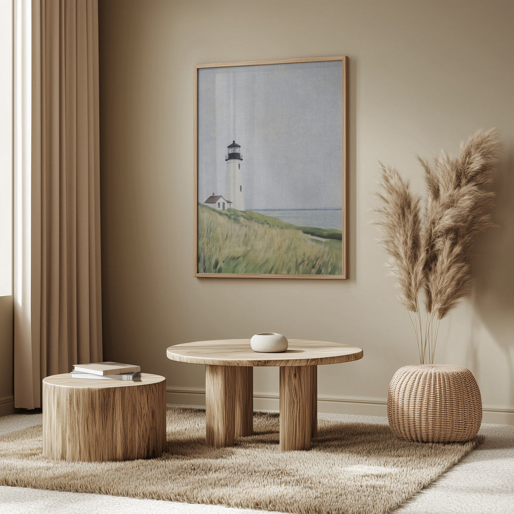 Solitary Lighthouse by the Sea | Poster