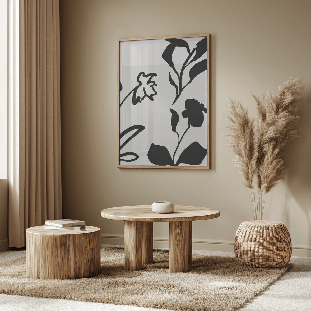 Monochrome Blooms | Poster