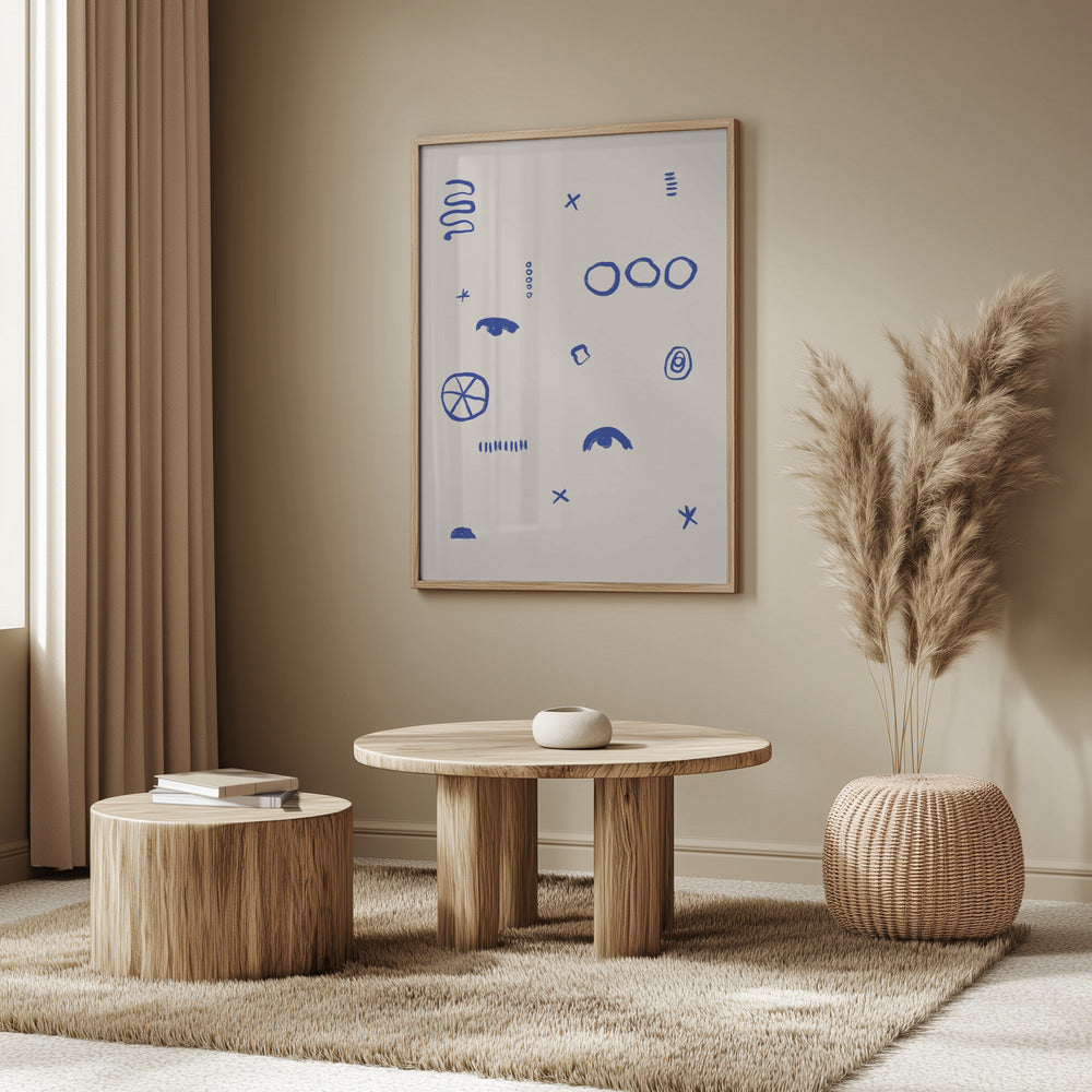 Blue Symbols Dance | Poster