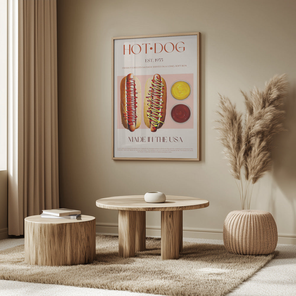Hot Dogs with Mustard and Ketchup | Poster