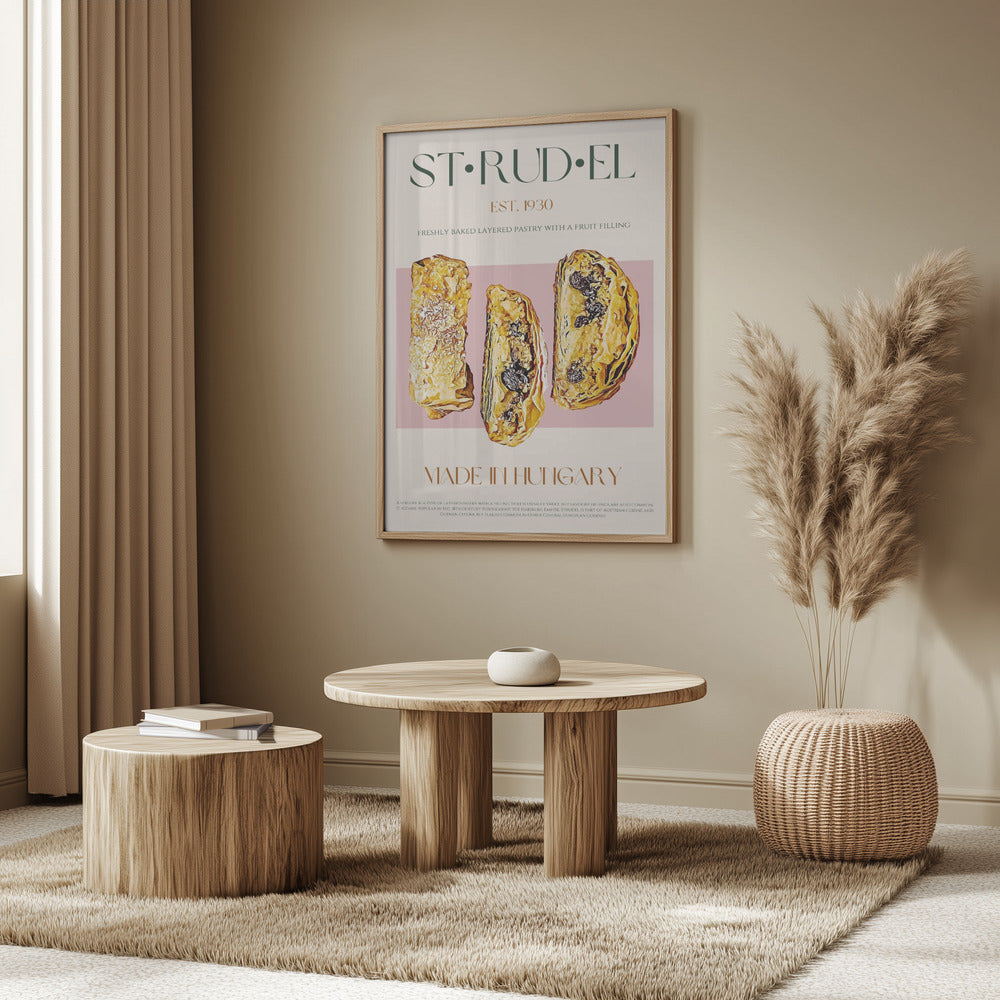 Golden Strudel Slice | Poster
