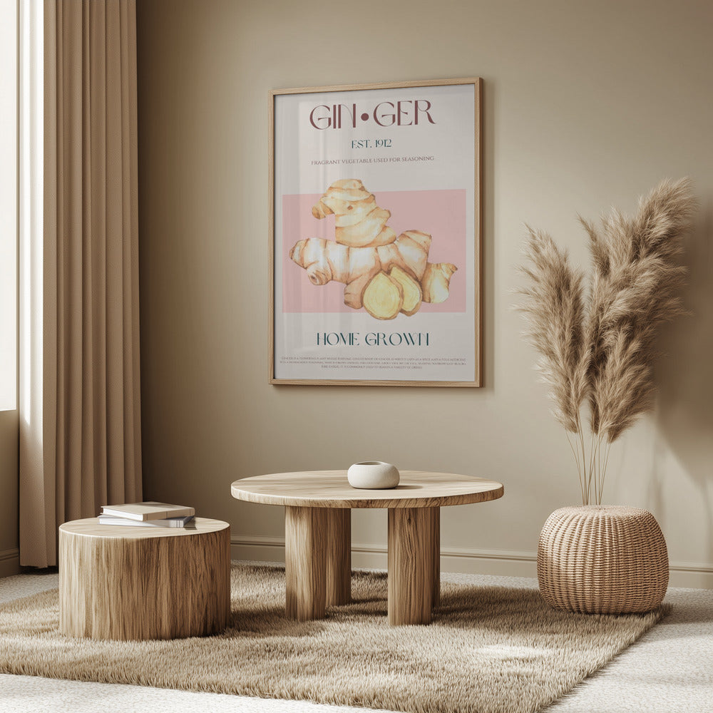Watercolor illustration Of Ginger | Poster