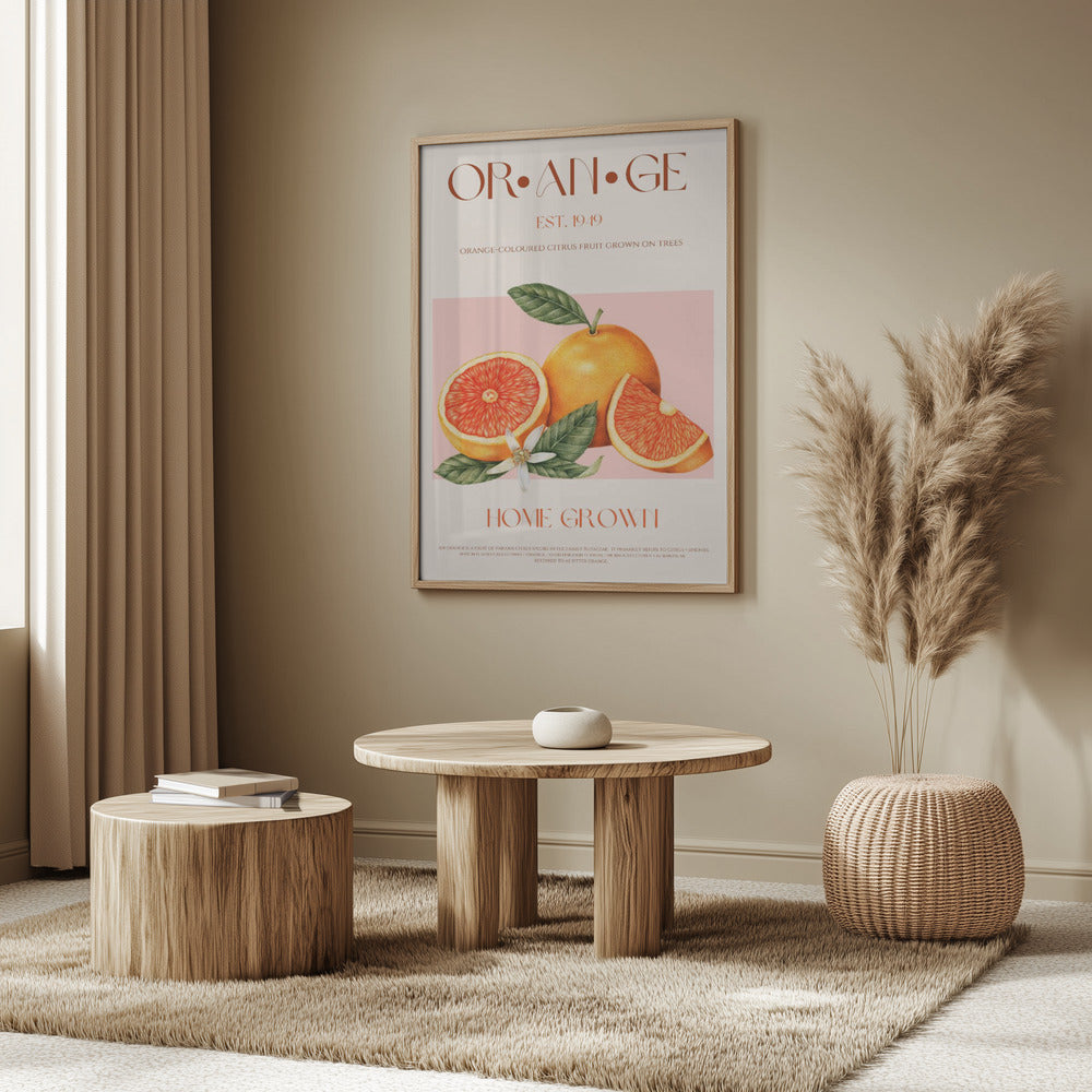 Vintage-themed With Vibrant Oranges | Poster