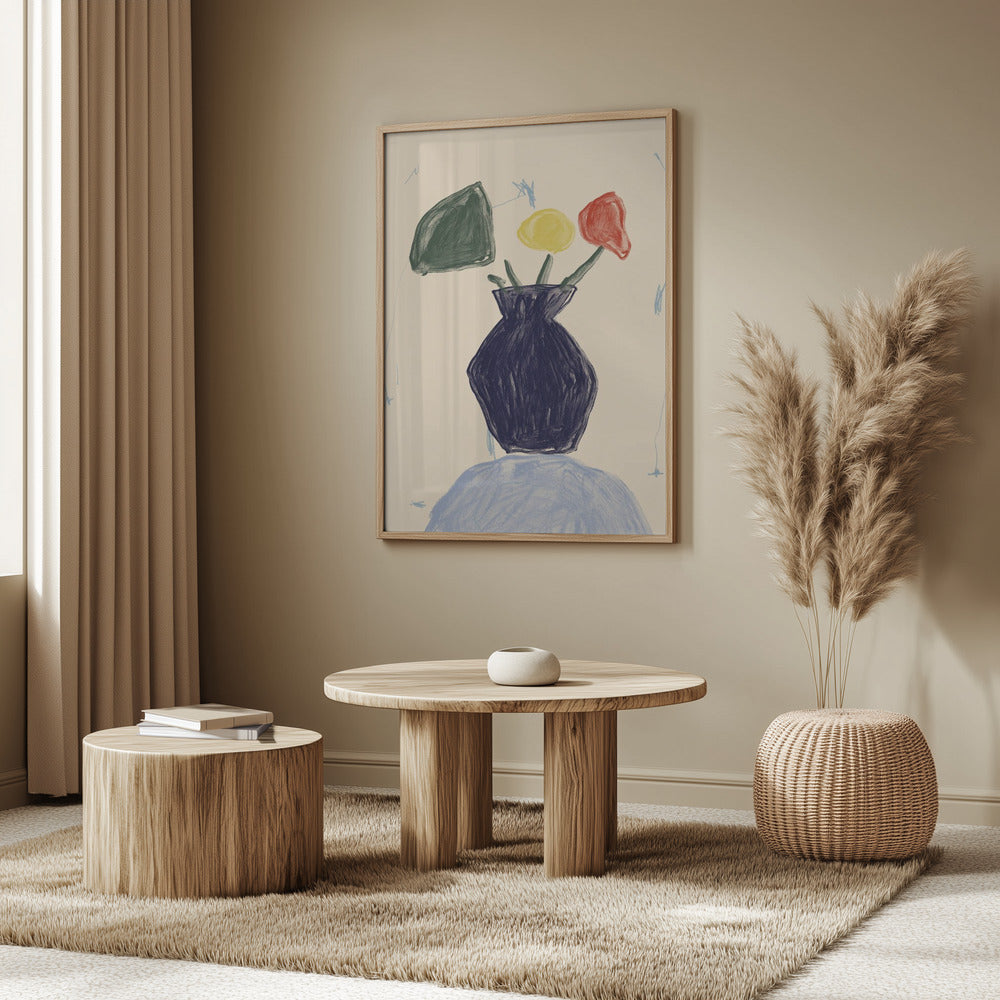 Vivid Vase Blooms | Poster