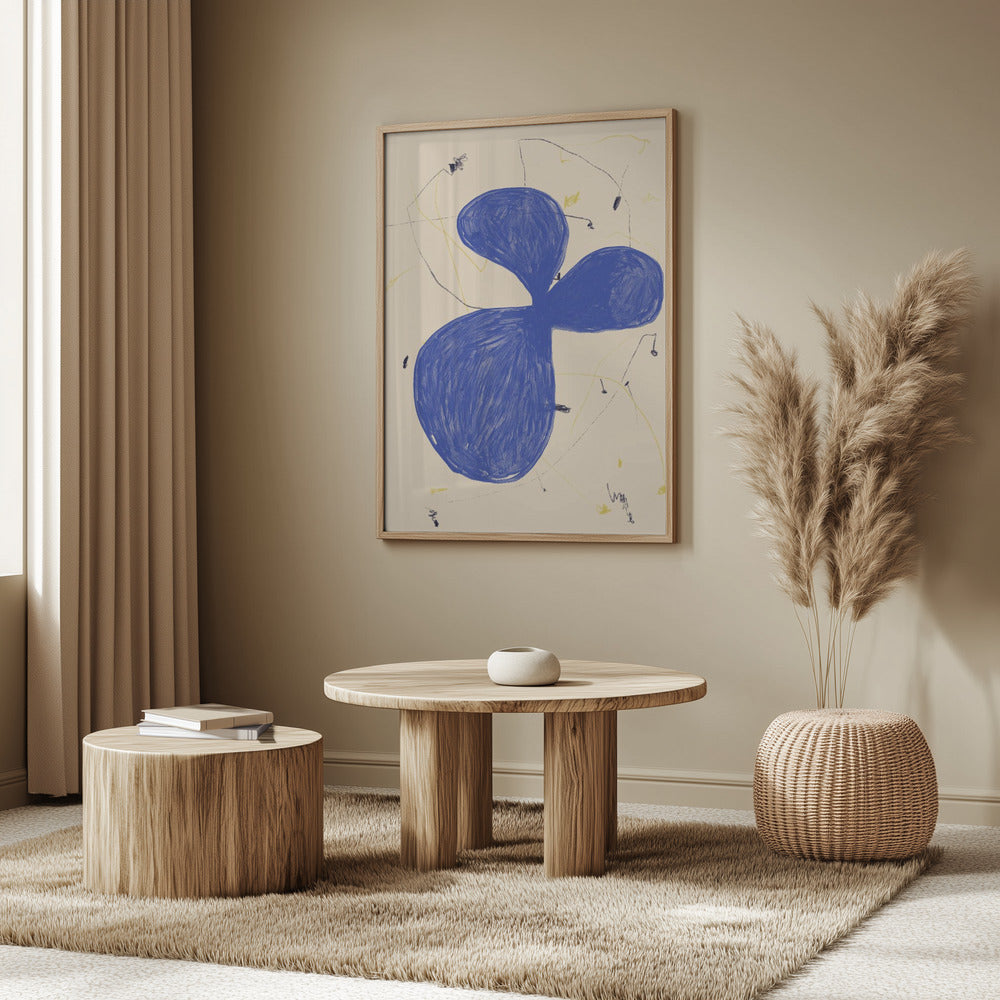 Blue Abstract Flow | Poster
