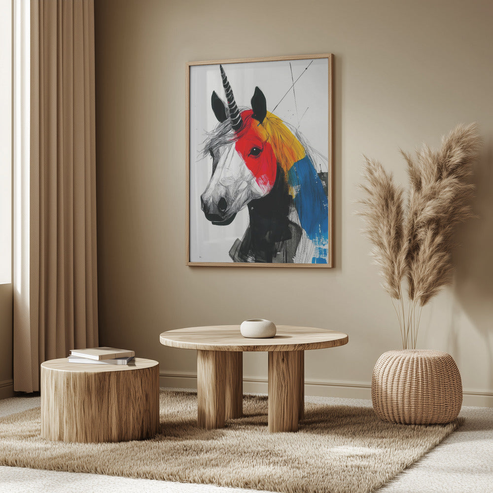 Unicorn rainbow art | Poster