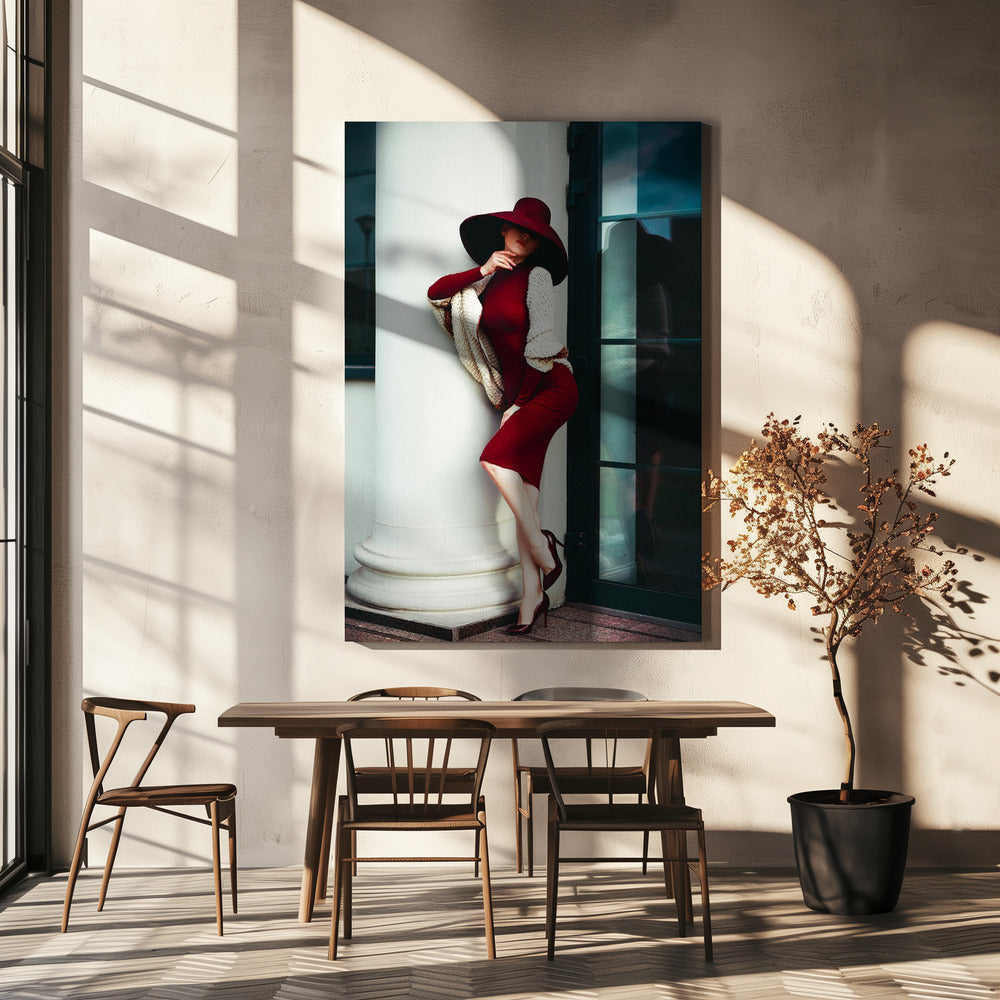 Élégance en pourpre | Toile