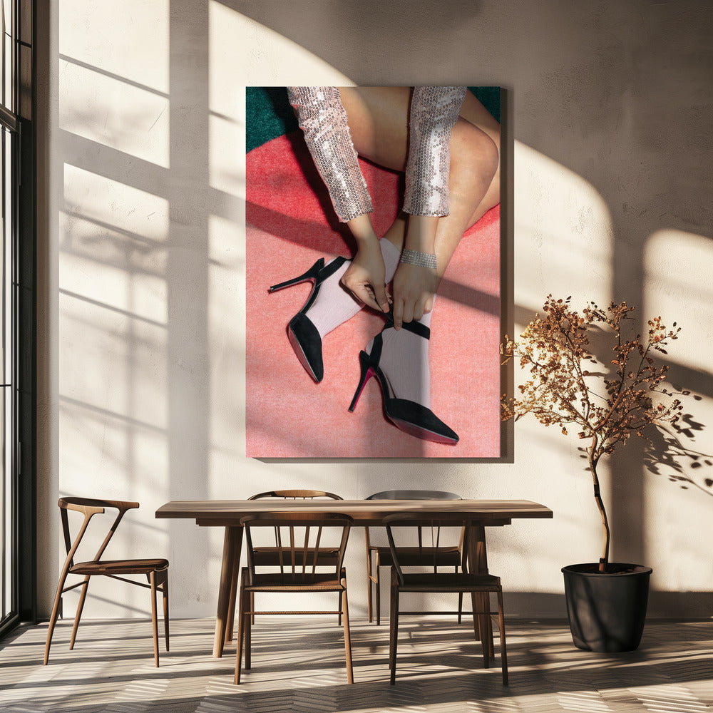 Se préparer en rose | Toile