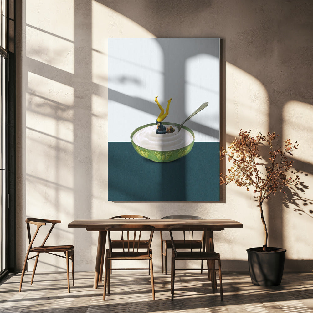 Yoga dans mon yaourt | Canvas