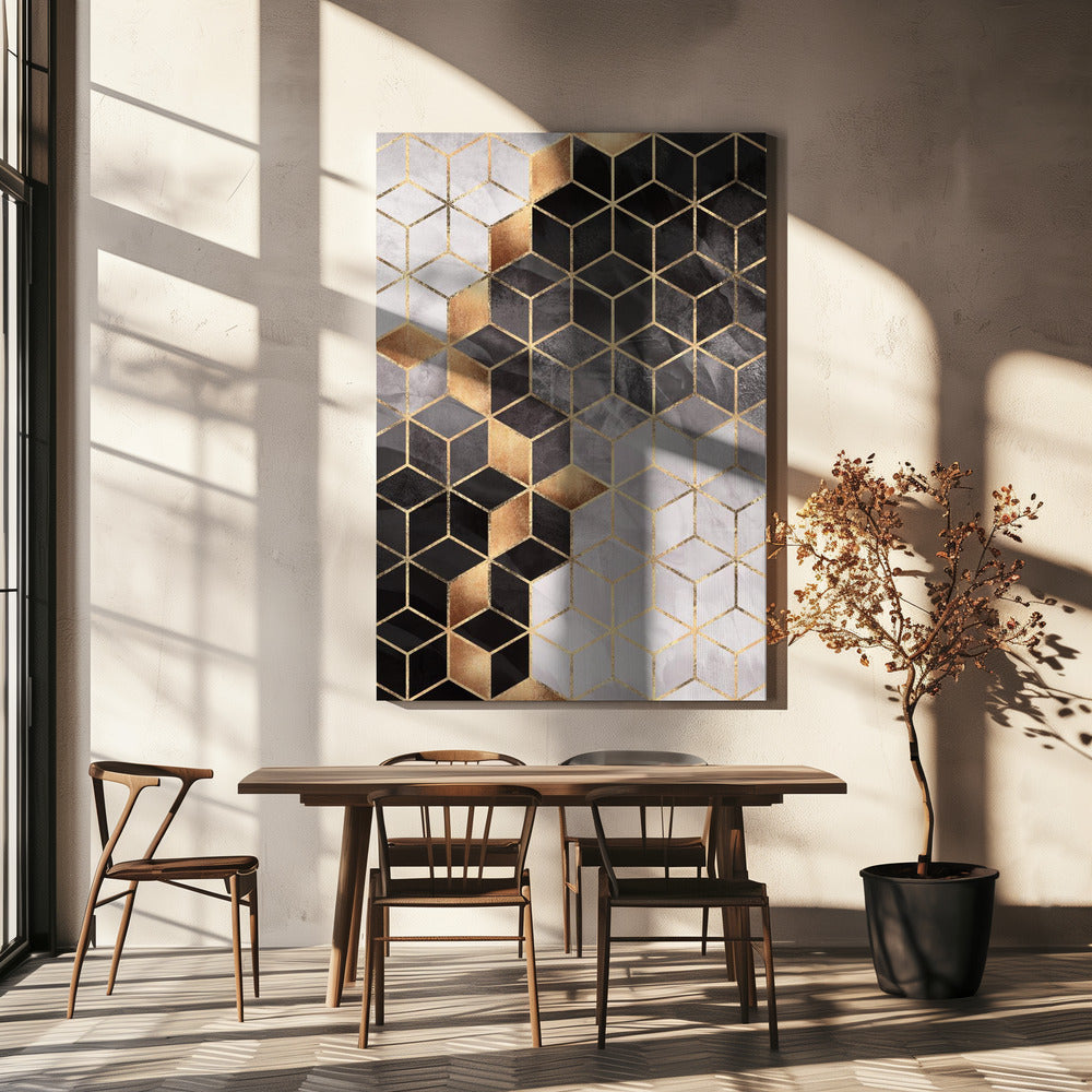 Cubes fumés | Toile