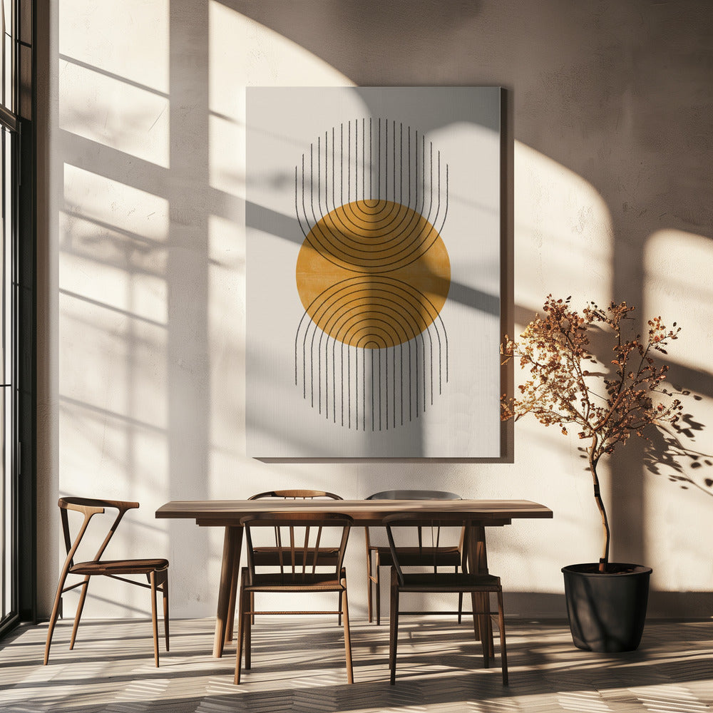 Pointe parfaite jaune | Tableaux sur Toile