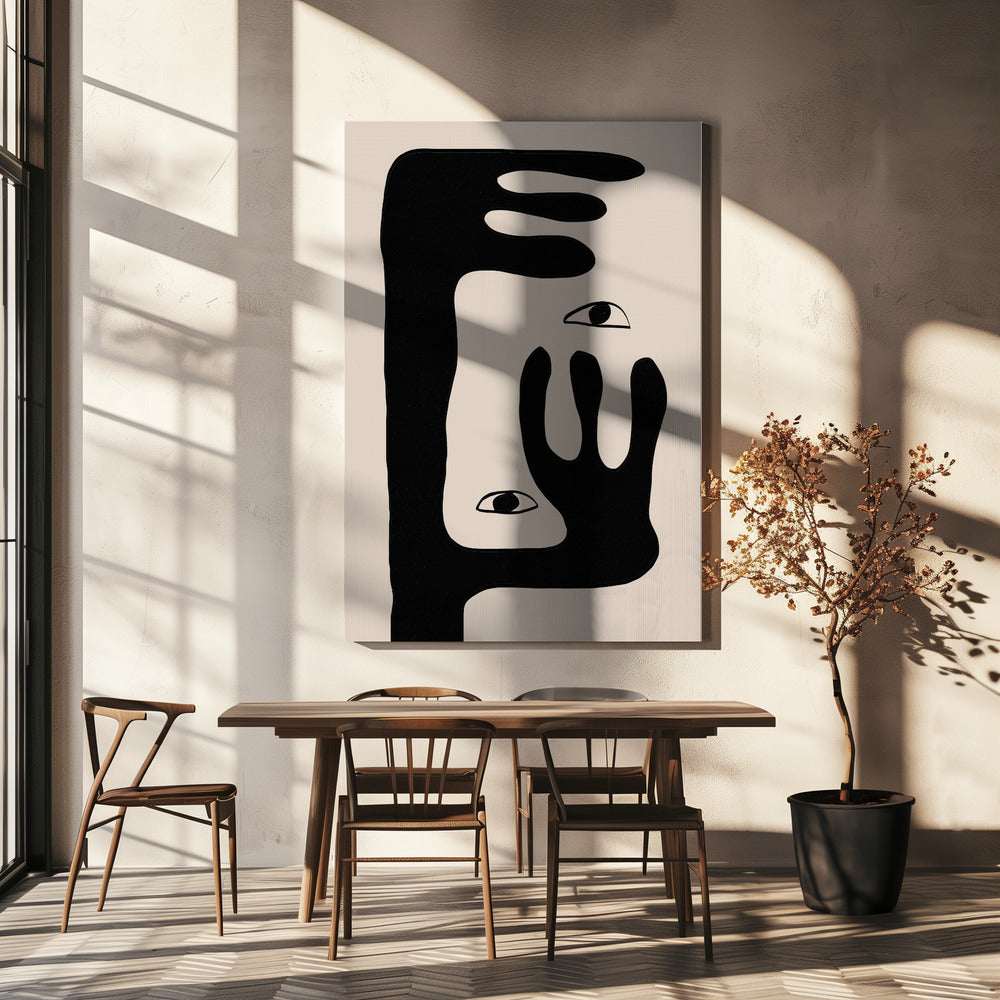 Visage abstrait n° 2 | Toile