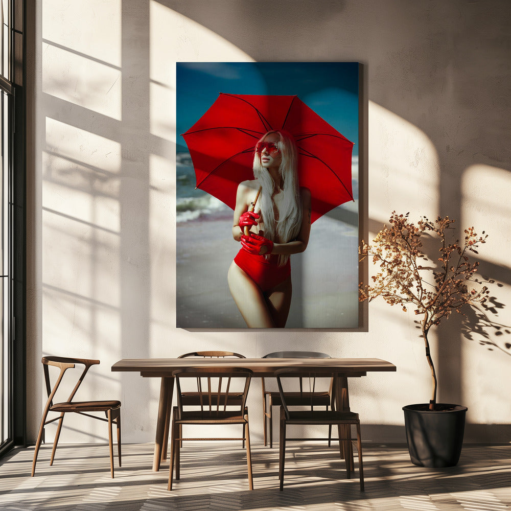 Det röda paraplyet | Canvas