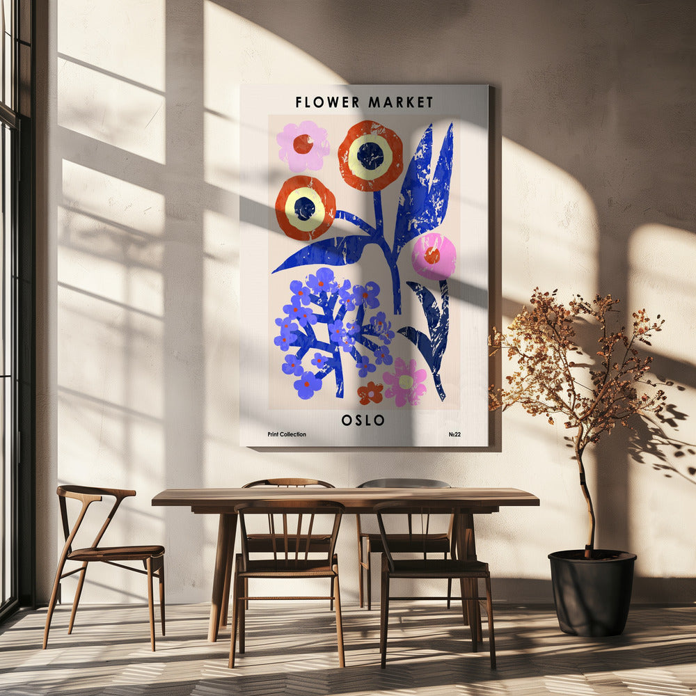 Marché aux fleurs. Oslo | Canvas
