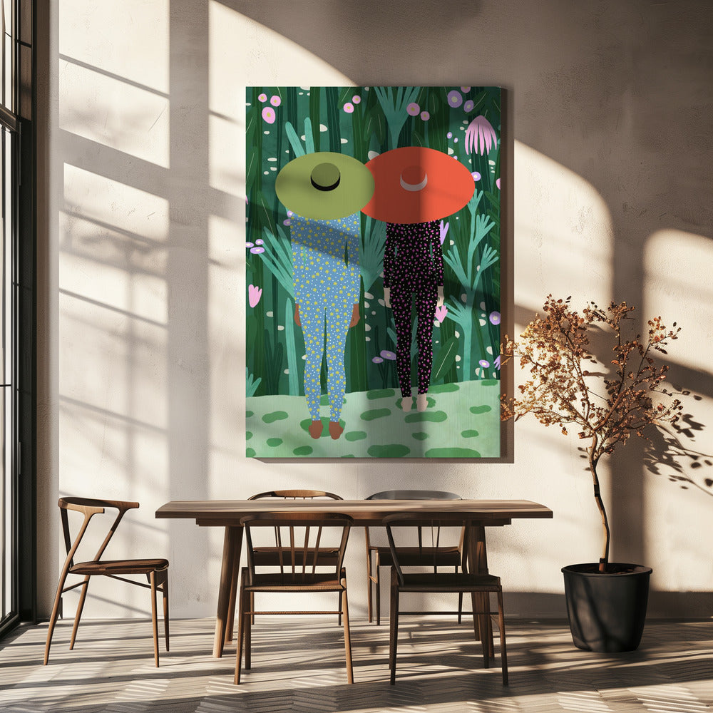 Pyjama jungle | Toile