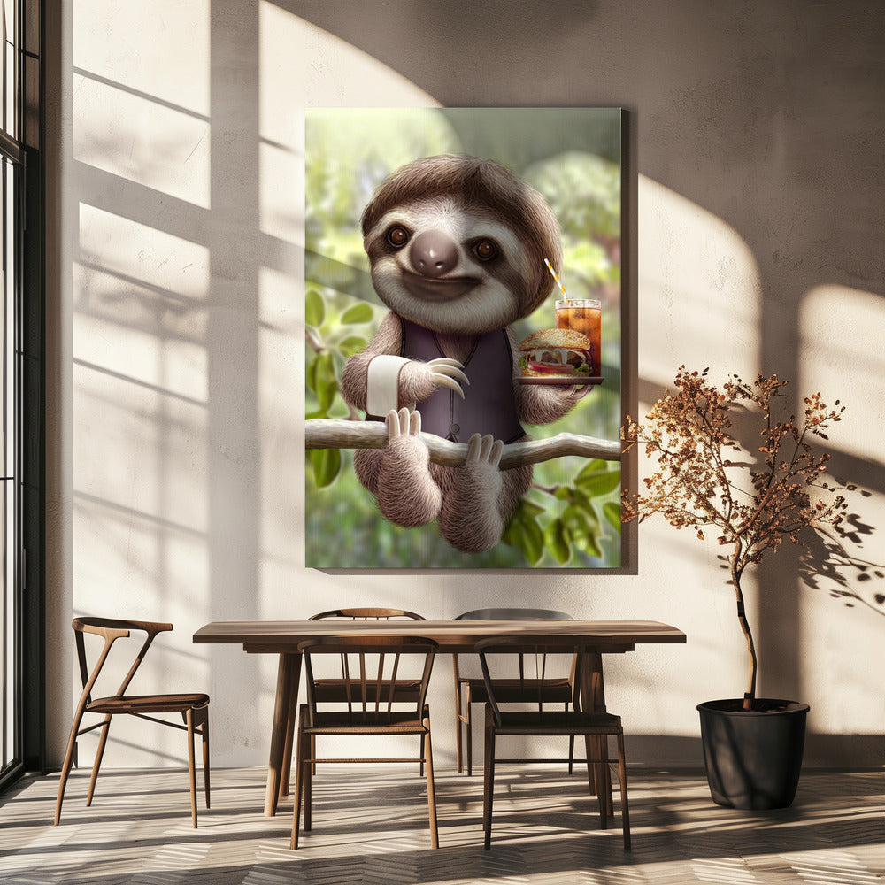 SLOTH ONTREE DELIVERY | Canvas