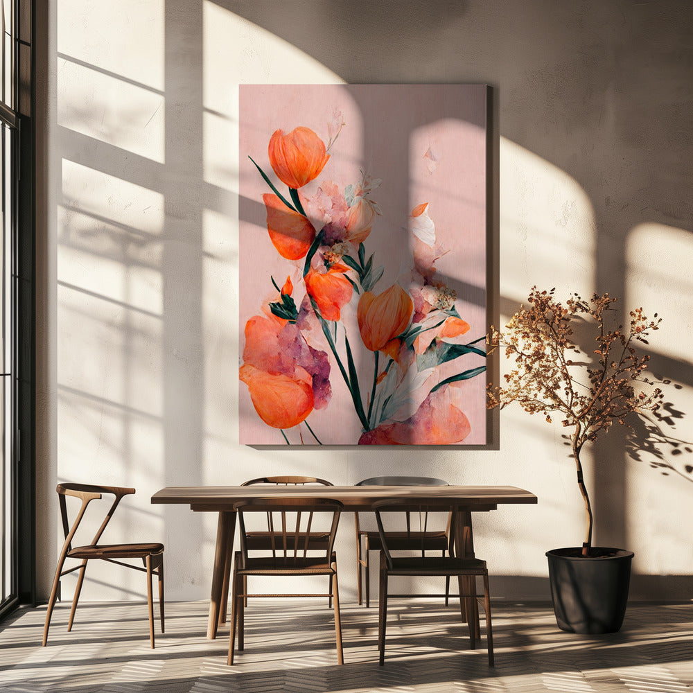 Tulipes orange | Toile