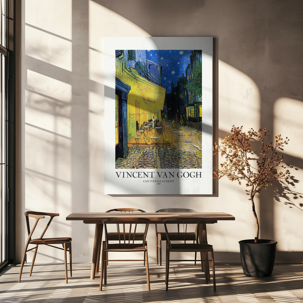 Terrasse de café le soir | Canvas