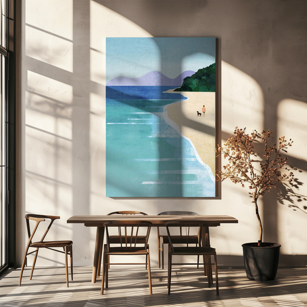 Fille de plage III | Toile