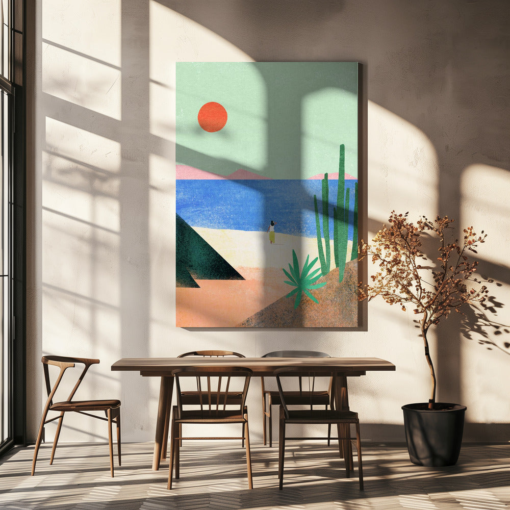 Strandflicka ii | Canvas