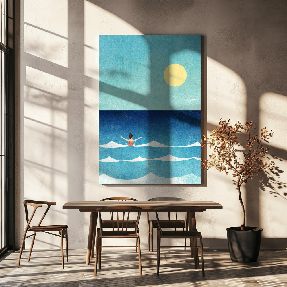 Schwimmen im Meer ii | Leinwand-Bilder