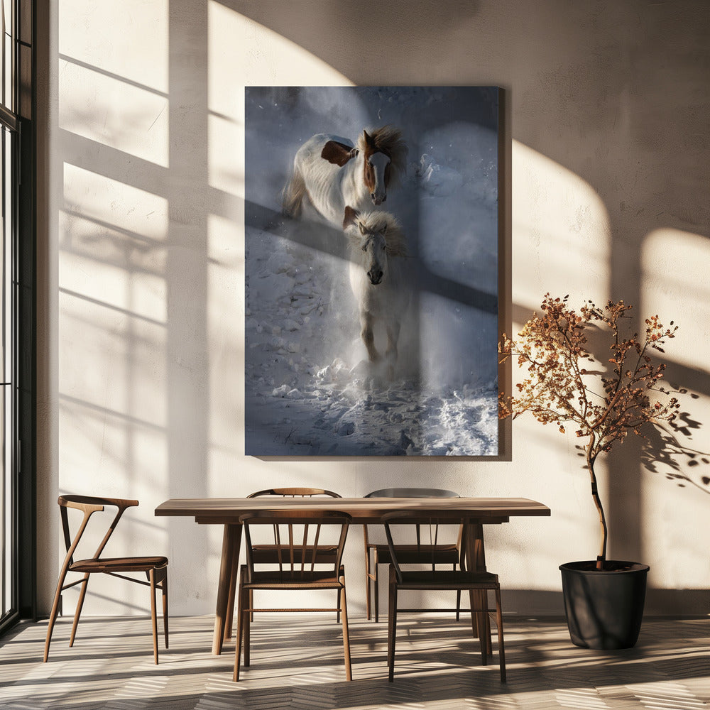 Deux chevaux | Toile