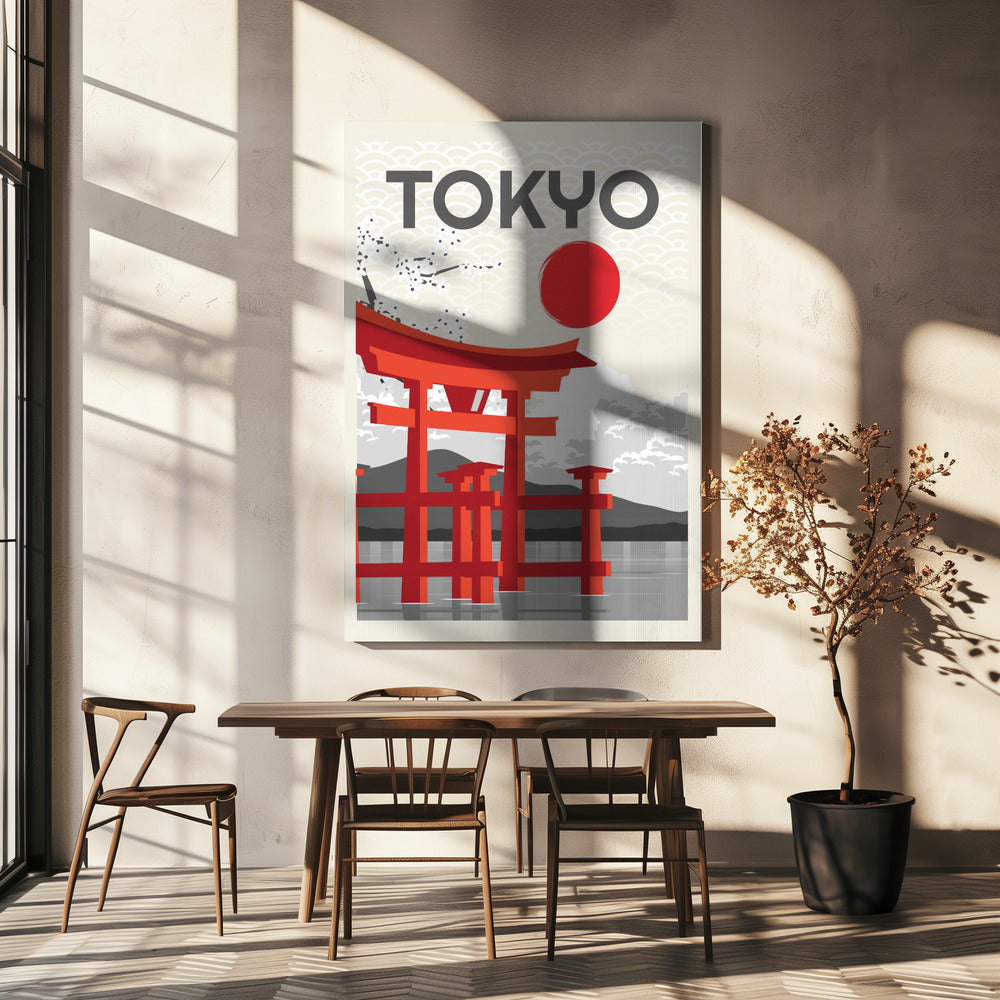 Tokio Sun | Wydruki na łótnie