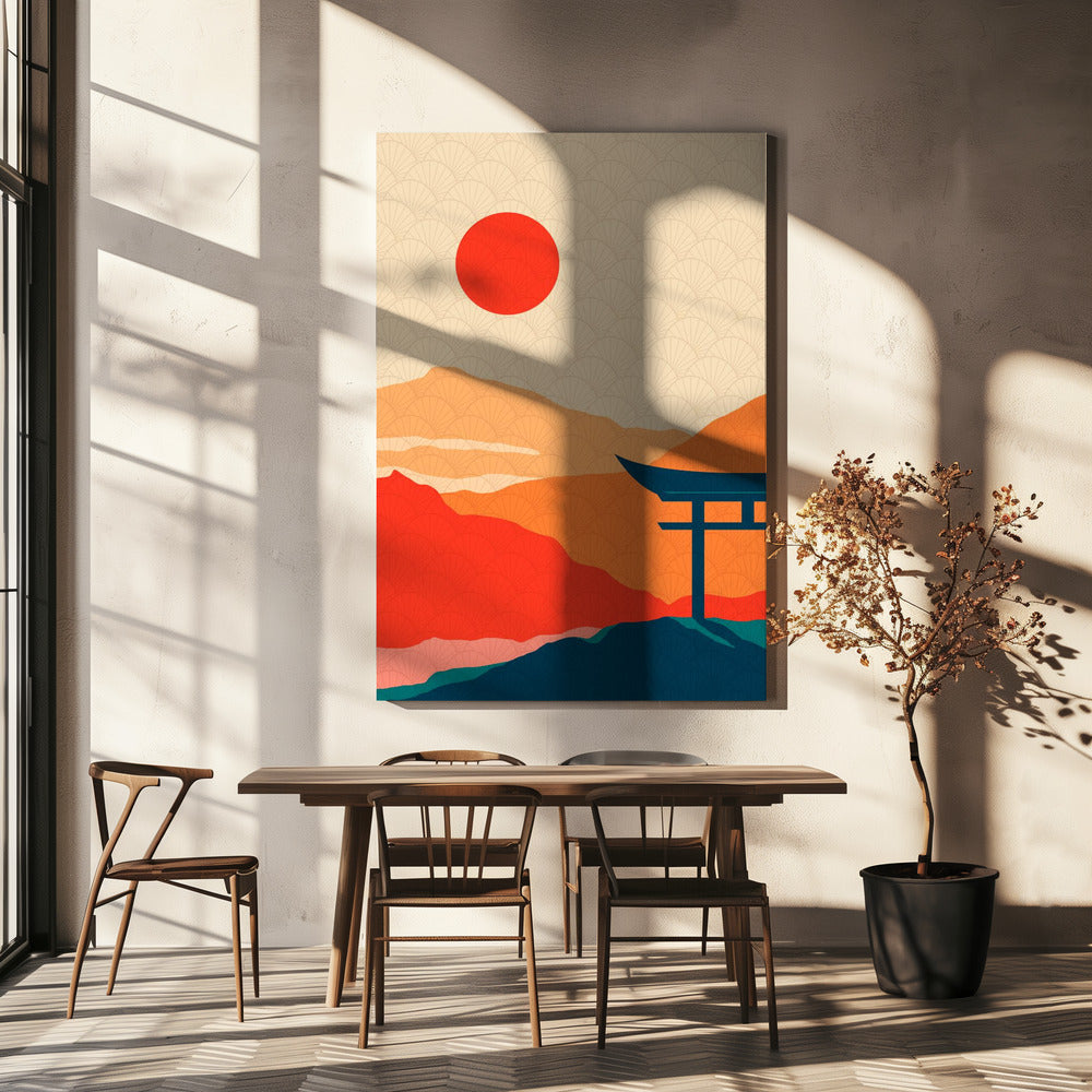 Délice du coucher de soleil | Toile