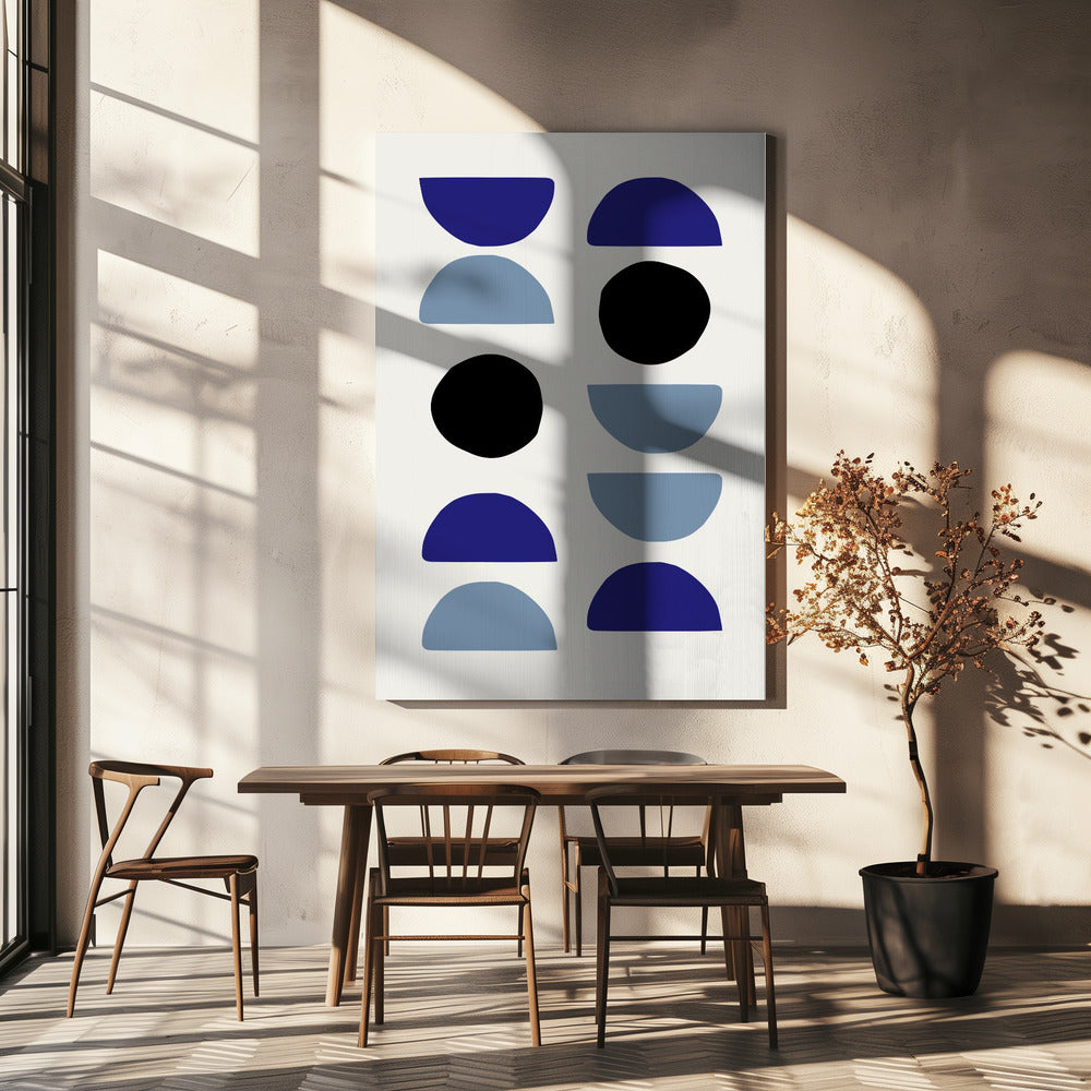 Blue Shapes 2 | Canvas