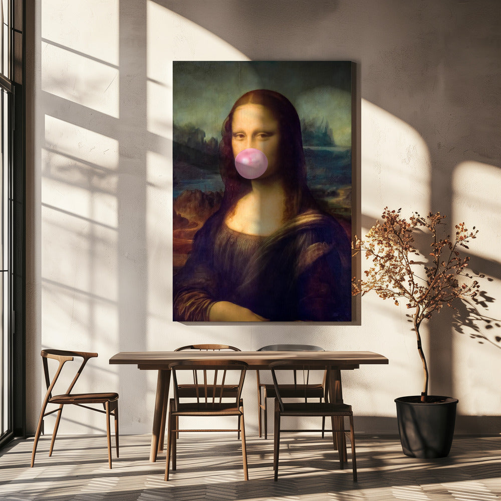 Mona Lisa Kaugummi | Leinwand-Bilder