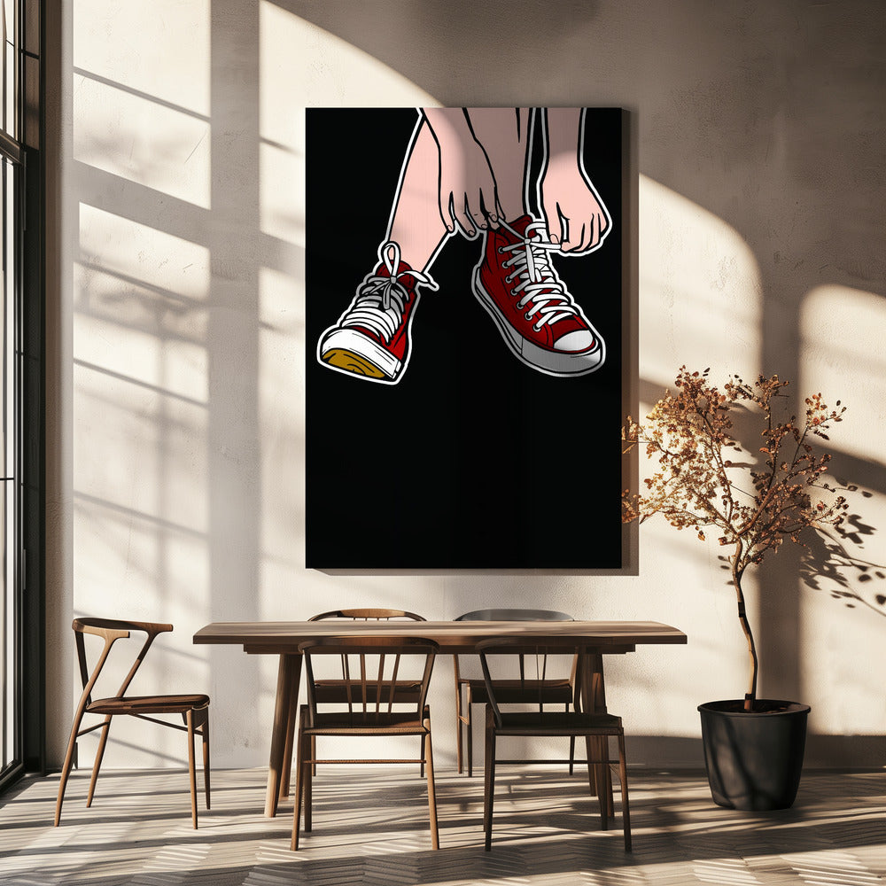 Lacez vos chaussures | Toile