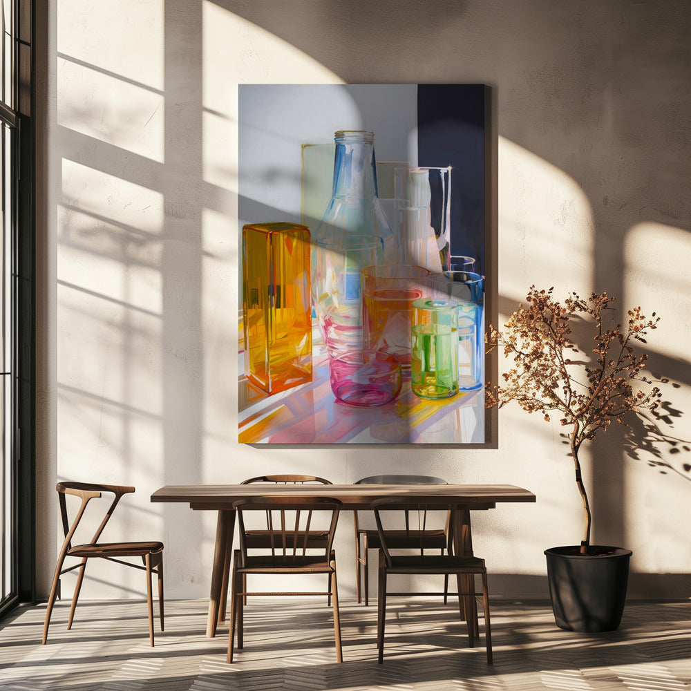 Nature morte au néon n° 1 | Toile