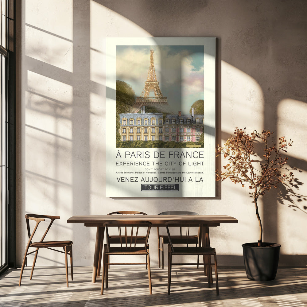 Impression rétro Paris | Toile