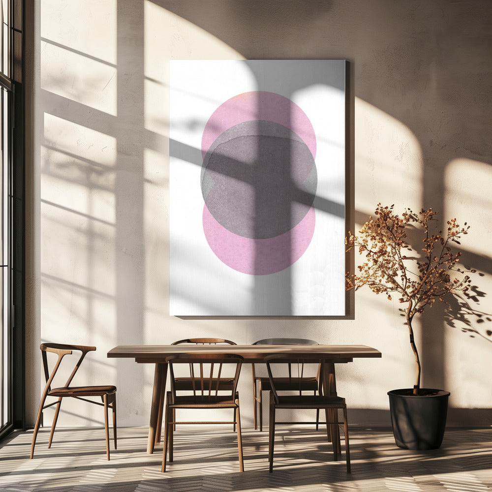 Graurosa Kreise | Leinwand
