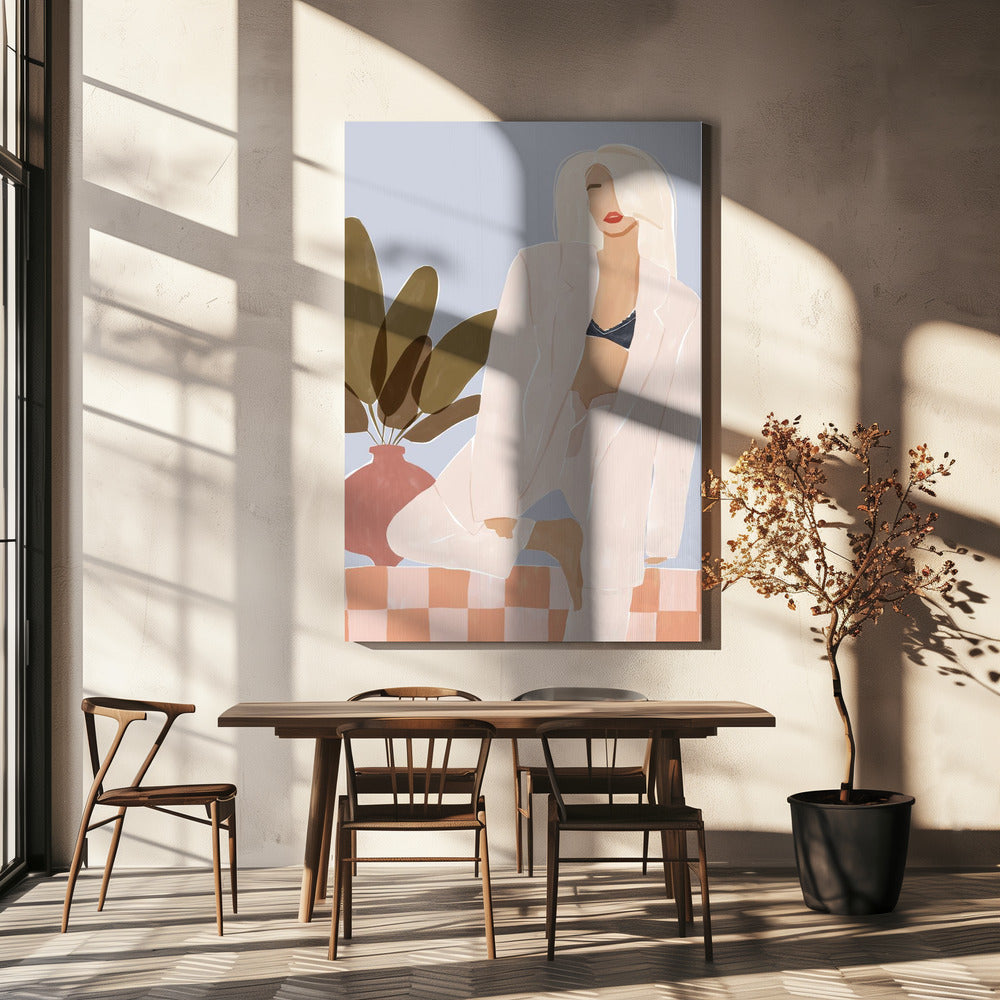 Trop paresseux pour faire du yoga | Canvas