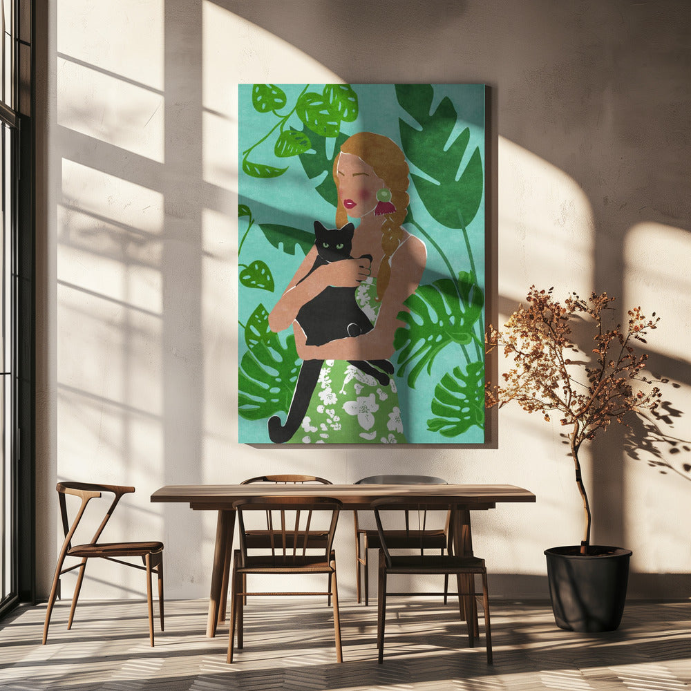Amoureux des chats | Tableaux sur Toile