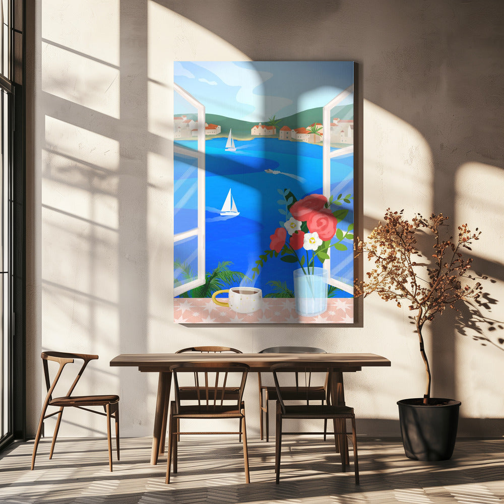 Vue sur l'île | Toile