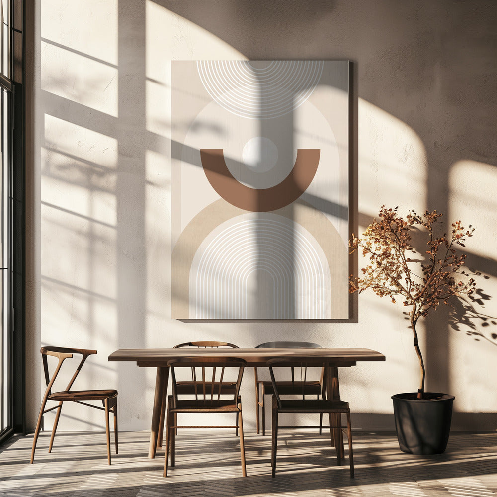 Affiche beige style années 50 | Toile