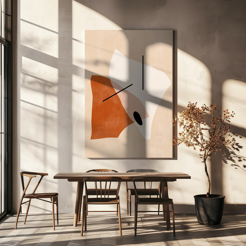 Formes géométriques aux tons naturels | Toile