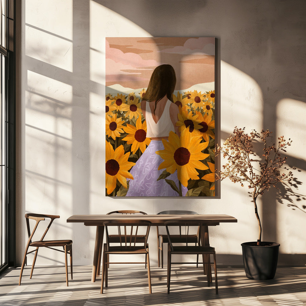 Soirées de tournesols | Toile