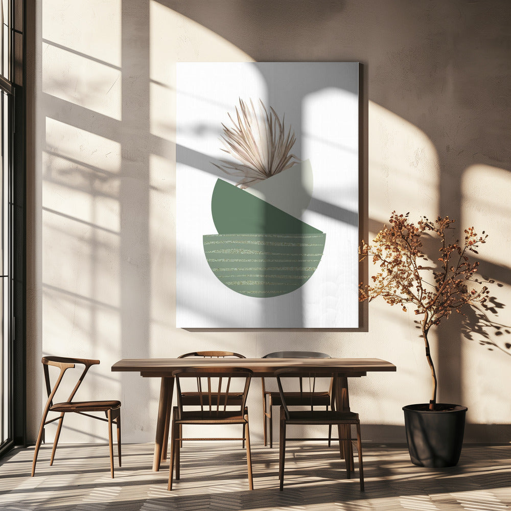 Green Boho 1 | Canvas